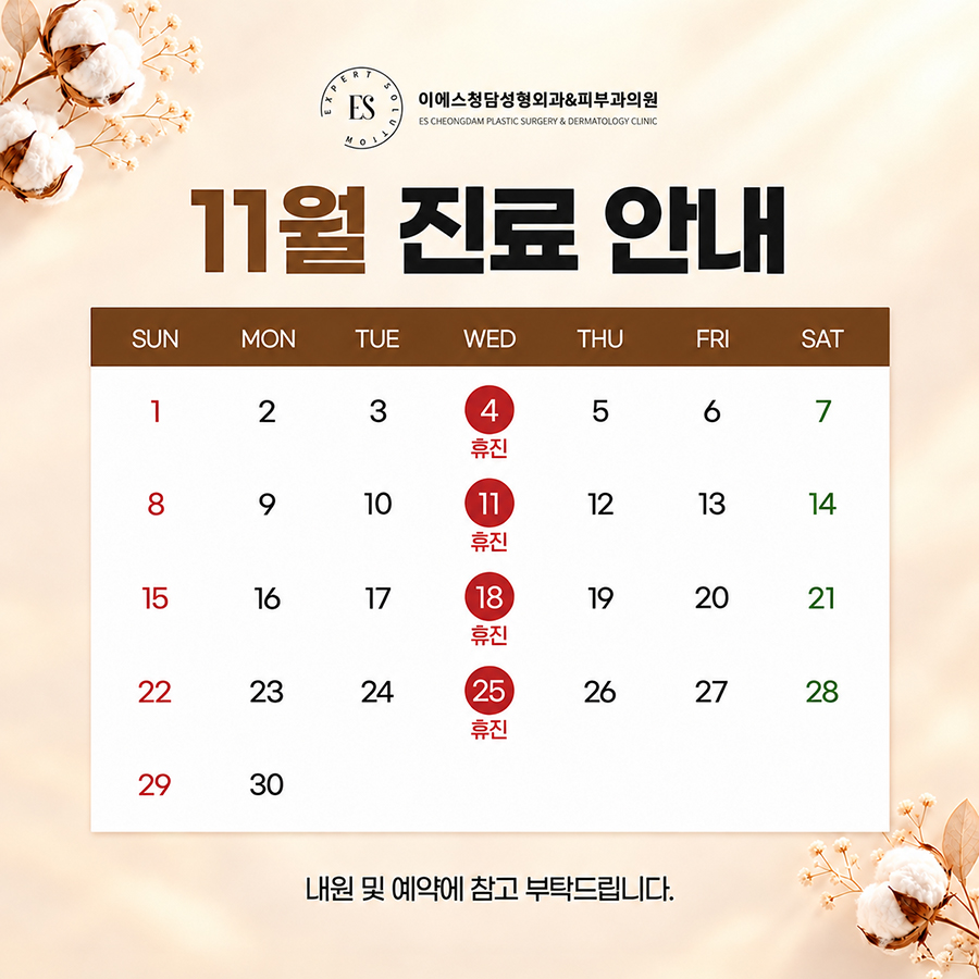 11월 휴진안내